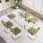 71In Rectangle Glass Top Dining Set With Velvet Chairs-588360854-588360851