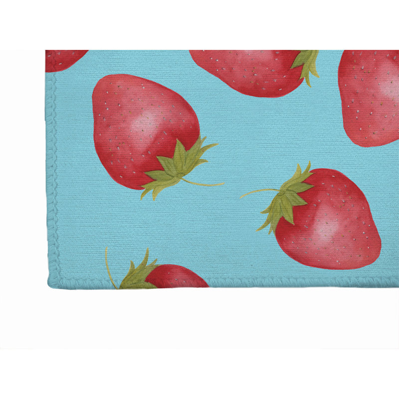 Tapis d'extérieur Summer Strawberries, Tapis de couloir 2 pi 6 po x 8 pi