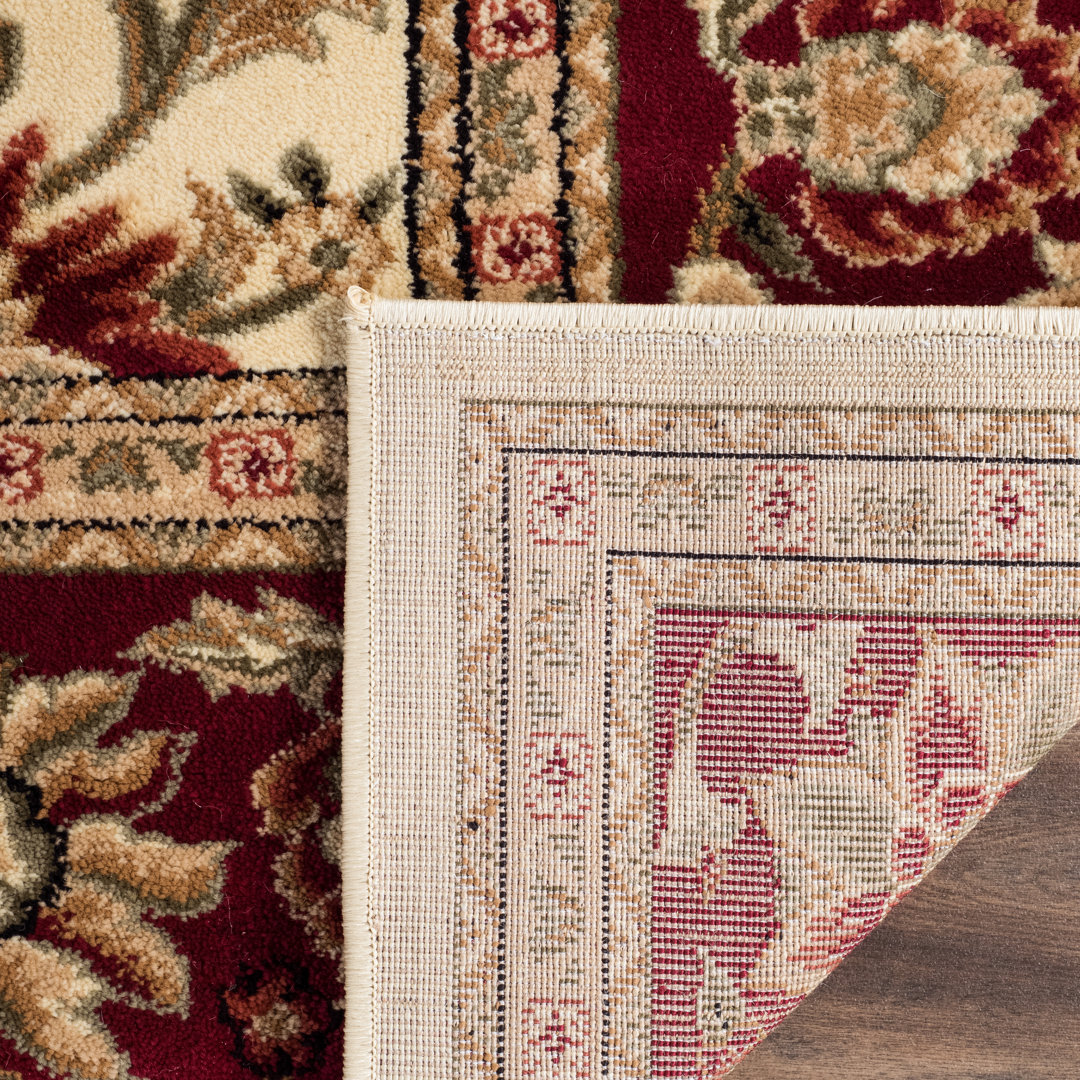 Lyndhurst Oriental Area Rug In Ivory / Red
