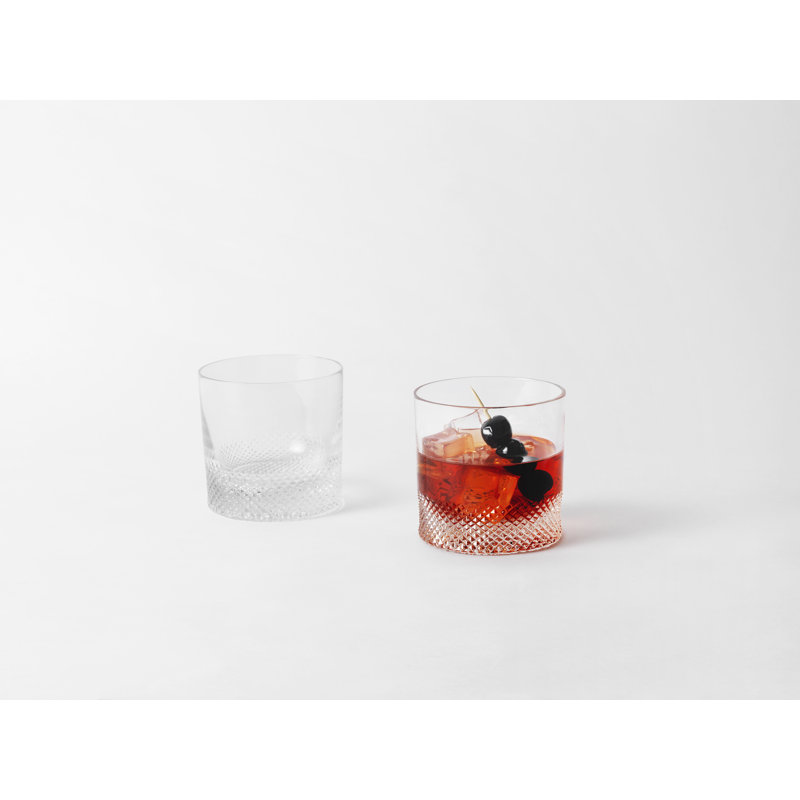 Diamond Handmade Crystal Drinking Glass, 8.5