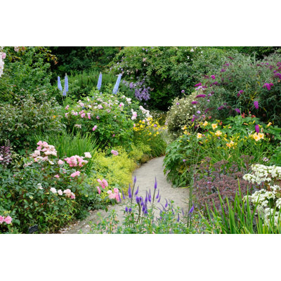 Richly Planted Flower Garden by Johngollop