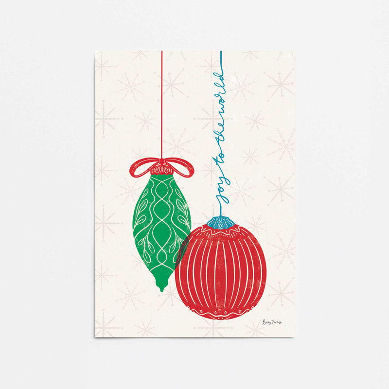 Elegant Holiday Ornaments II, impression dans un, H 24 po x l 18 po x P 0,1 po, Papier