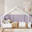 Lit maison avec toit et lumières colorées, aucun sommier nécessaire-1049209021-1049209022