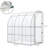 7' X 4' Walk-in Greenhouse, White - Enhance Your Garden With A Spacious Planting Area For Growing Various Plants Outdoor Greenhouse In Pe Cover From Harsh Elements And Grow Different Types Of Flowers