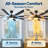72 Inch Low Profile Ceiling Fan With Led Light And Remote-111531841-111531843