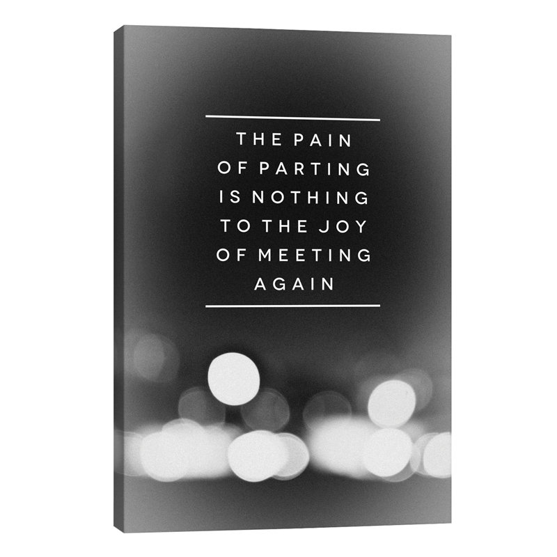 Parting by Galaxy Eyes - Print on Canvas, 66.04 cm H x 45.72 cm W x 1.91 cm D, Wrapped Canvas