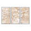 Marbre et or abstrait - 3 pièces, reproduction sur toile flottante-490516504-534664064