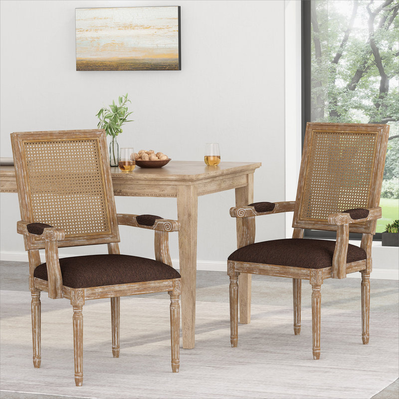 Chaise en polyester, Brun, Naturel