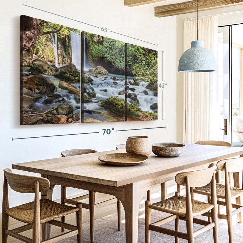 Impression sur toile Banias, H 42 po x l 65 po x P 1,25 po