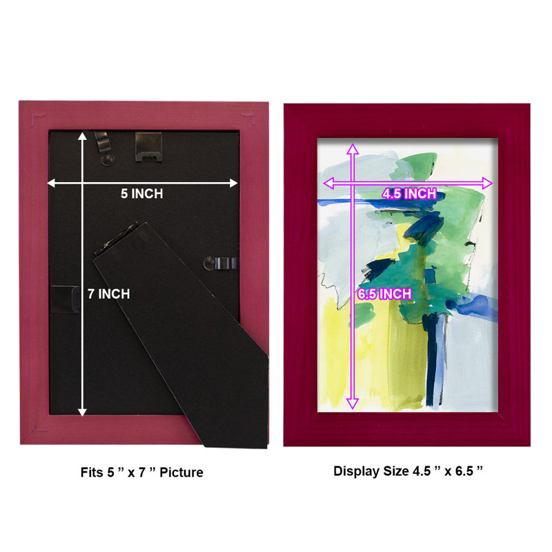Gaelen Wicklow IV, reproduction d'art encadrée, Rouge, H 6 po x l 4 po x P 1 po