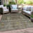 Machine Washable Indoor/Outdoor Xhevrie Pewter Rug-1842608771