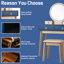Ensemble coiffeuse avec tabouret et miroir Mukul-670299683