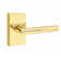 Stuttgart Round Privacy (Bed & Bath) Door Lever with Rectangle Rosette