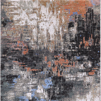 Tapis abstrait gris