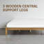 Structure de lit en bois massif NTC Sapa - Menuiserie japonaise minimaliste, pas de sommier tapissier, lattes silencieuses, assemblage facile-1995326086-1995326087