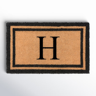 Sanka Your Own Monogrammed Welcome 36 in. x 22 in. Outdoor Door Mat