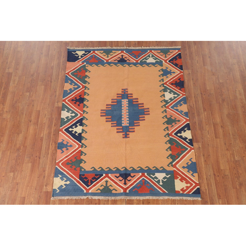 Tapis traditionnel géométrique Kilim 5 x 6