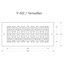 Grille d'aération Versailles avec trous de fixation et rebord-82038198-82396334