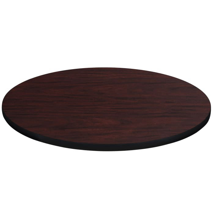 Table de salle de pause 36 po, H 42 po x L 36 po x l 36 po, gris, Acajou