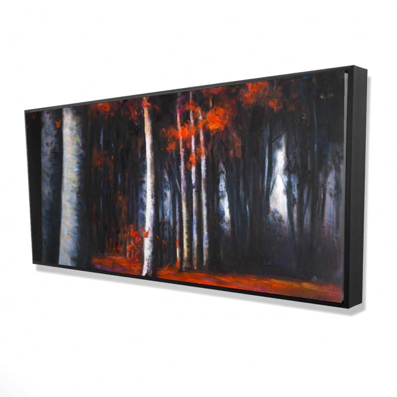 Mysterious Forest Print On Canvas, H 24 po x l 48 po