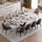 Dining Table Set With 94.5'' Extendable Sintered Stone Top And 8 Faux Leather Chairs-1536809172-1536809174-1536809177