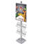Ensemble de présentation Sky Tower avec cadre à pression l 22 po x H 28 po et quatre pochettes latérales en acrylique