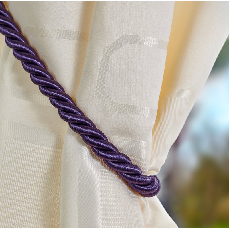 Triggs Aubergine Fabric 36cm Curtain Holdback/Tieback, Aubergine