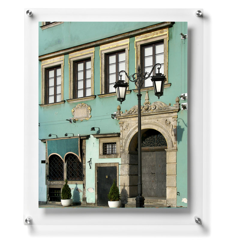 Silver 12x14 Acrylic Floating Wall Frame with Assembly Kit