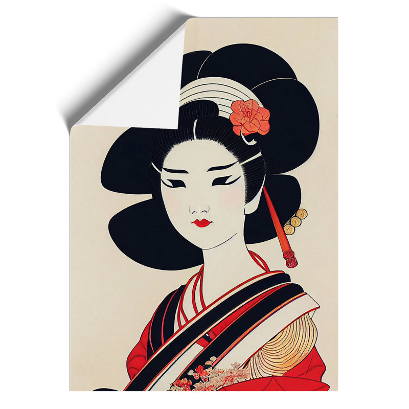 XV1022-4969X View Of A Geisha No.4 - Print, No Matte, 42cm H x 29.7cm W, Paper