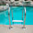 5 Step Swimming Pool Ladder Rail Stainless Steel Steps, In-ground Swimming Pool Step