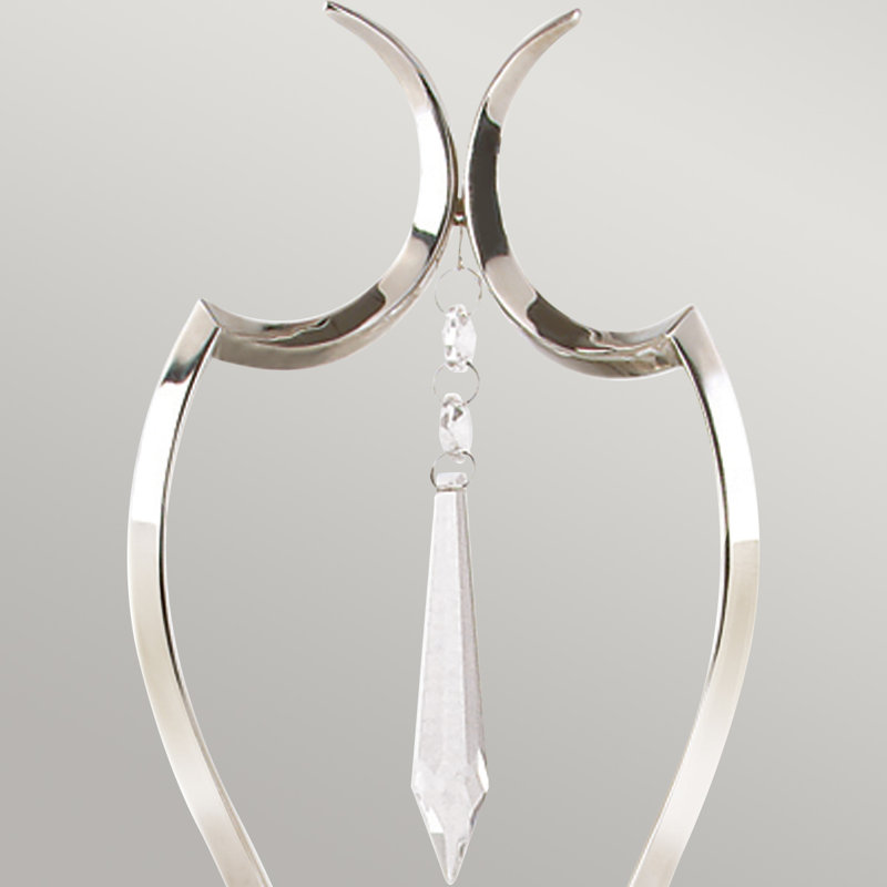Noi Candle Wall Light, Polished Nickel