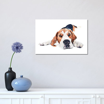 " Beagle Play Time " by EdsWatercolours