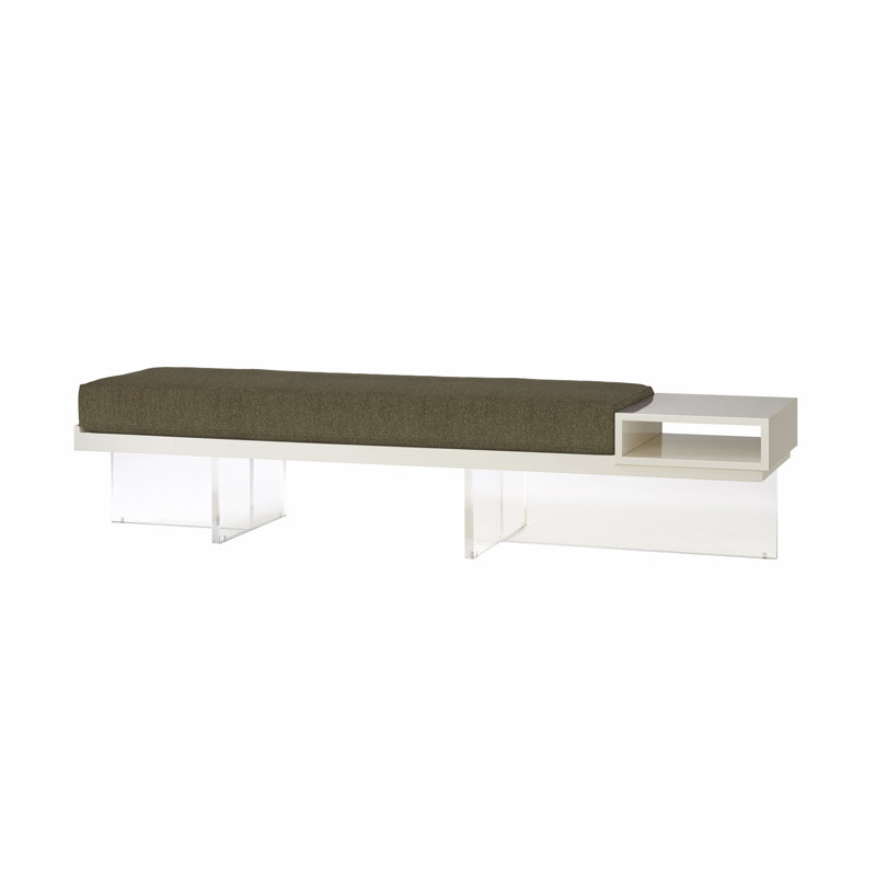 Margot Upholstered Storage Bench, Rise Fern (Performance fabric) 1357-34