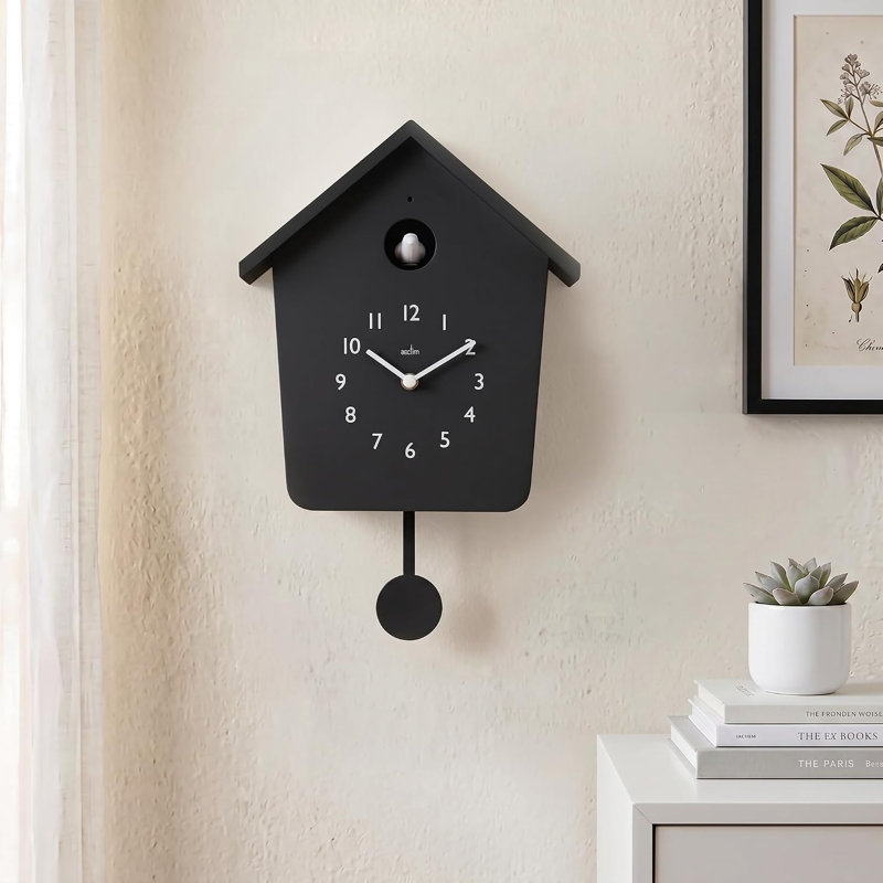 Casper Cuckoo Wall Clock, Black