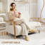 HOMCOM 2 Seater Sofa Small Sherpa Fabric Couch Settee Nordic Cream White-69257534