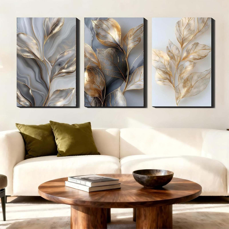 3 Piece Wrapped Canvas Wall Art