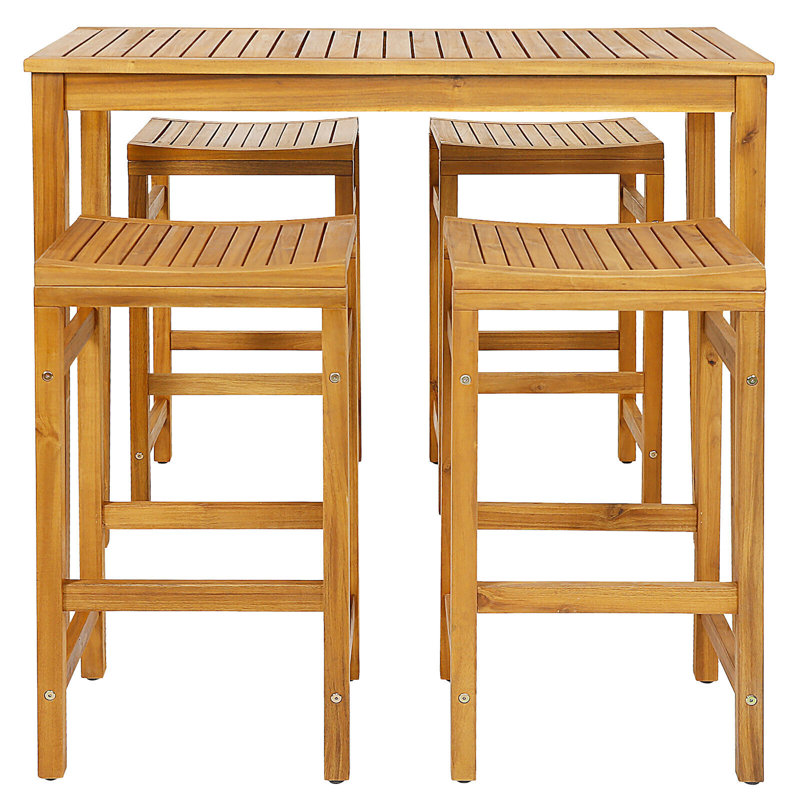Ensemble de 5 tabourets de bar et de table d'extérieur Arlmont & Co.