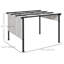 Pergola en métal 10 'x 12' avec auvent rétractable pour patio, terrasse-124389682