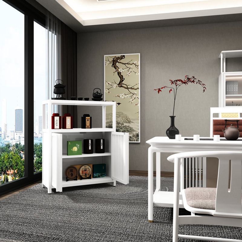 Classeur blanc pour la salle de bain et le salon - Ajout essentiel de rangement fonctionnel