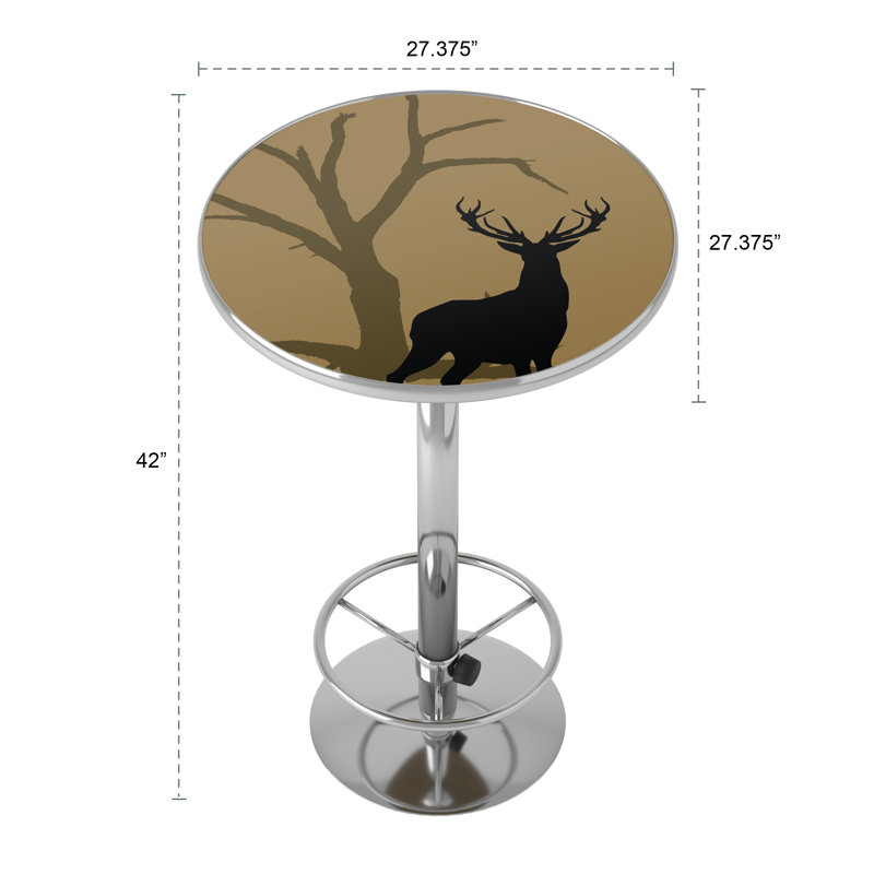 Round Metal Base Dining Table