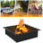 Vlasto Square Steel Wood Burning Smokeless Fire Ring