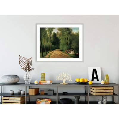 A Picnic at Montmorency by Camille Pissarro -Framed Giclee Print