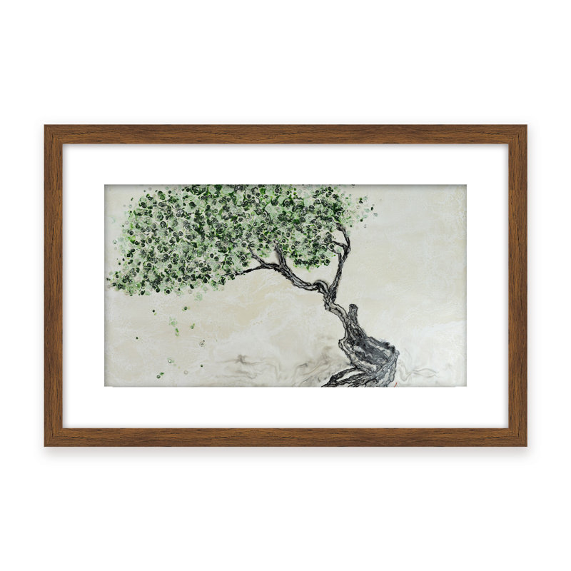 Nature Inspired "Fleeting Spring" Canvas Wall Art By , 30" H x 40" W, Black, Framed Matted Print