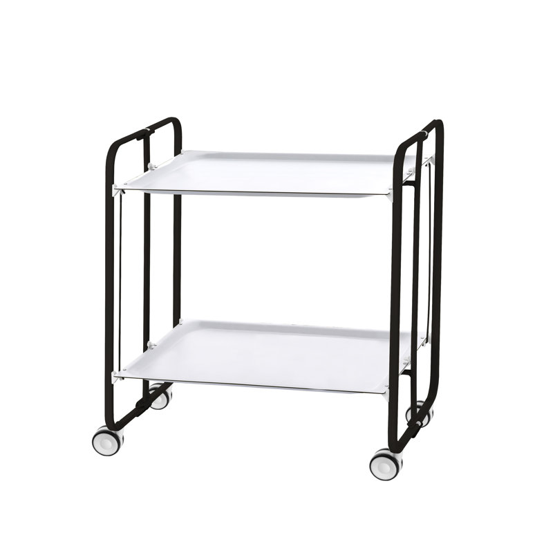 Mald Serving Cart, Black, White