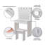Llayla Dressing Table with Mirror