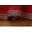 Tapis de couloir uni à bordure rouge 3 x 13