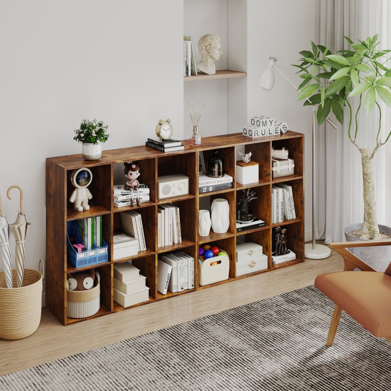 91.5 cm W Display Cabinet China Cabinet, Brown