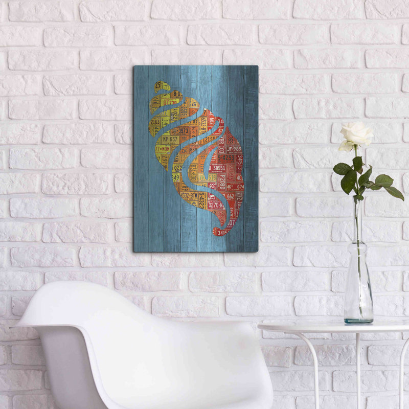 Luxe Metal Art 'Seashell' By Design Turnpike, Meta " Seashell " by Design Turnpike