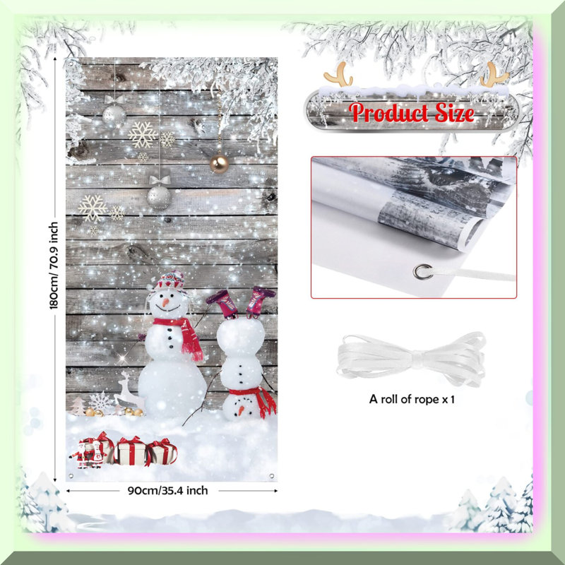 Snowman Door Cover