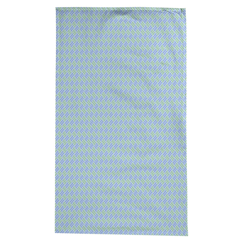 Nappe à carreaux à rayures Leffel, Bleu et pastel